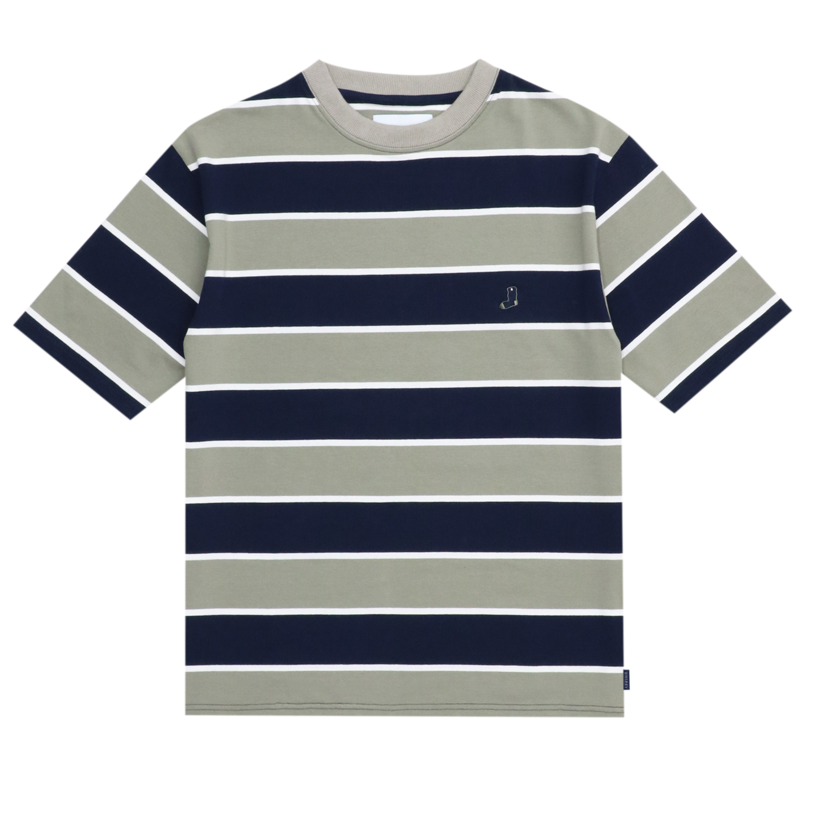 JAROW-STORE-WHIMSY / TRADEMARK BORDER TEE NAVY