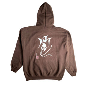 JAROW  / 宝冠鳥LOGO HOODIE – DARK CHOCOLATE