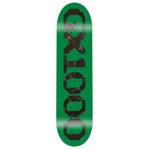 GX1000 / OG LOGO DECK BLACK STAIN GREEN - 8.125