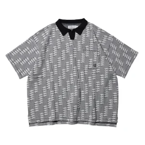 EVISEN / REPETITION KNIT POLO SHIRT – WHITE