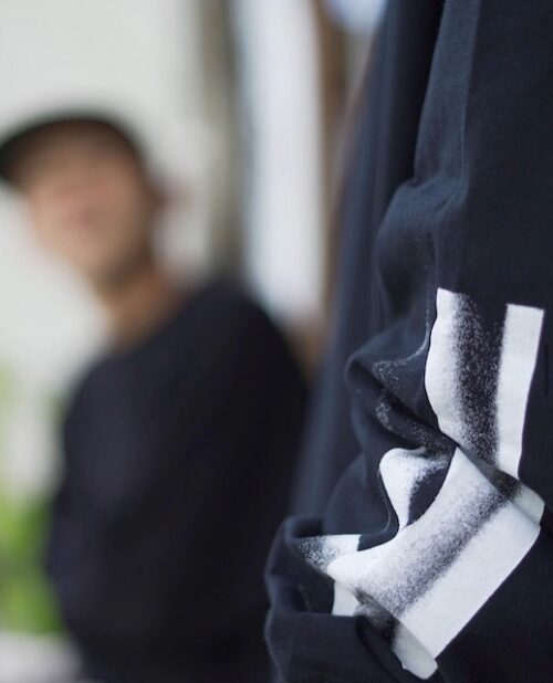 JAROW / 峰と尾根 L/S TEE - BLACK - Image 5