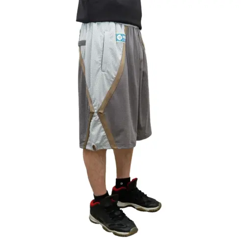 WHIMSY / BASKET MESH SHORT - GREY - 画像 (6)