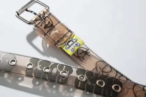 LOLAS x BLUE BOYZ / THROW UP PVC Belt - DIRTY CLEAR - 画像 (6)
