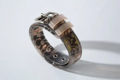 LOLAS x BLUE BOYZ / THROW UP PVC Belt - DIRTY CLEAR - 画像 (5)