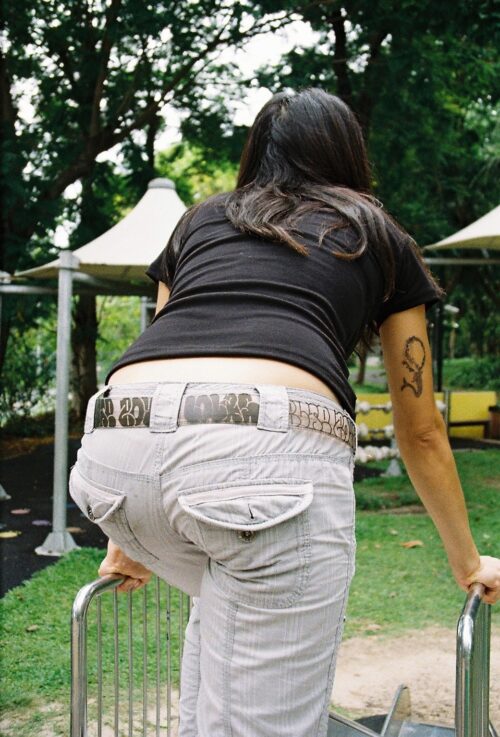 LOLAS x BLUE BOYZ / THROW UP PVC Belt - DIRTY CLEAR - 画像 (3)