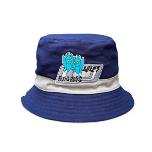 LOLAS x BLUE BOYZ / DEVIL ANGEL Reversible Bucket Hat – NAVY & YELLOW/BLUE CHECK