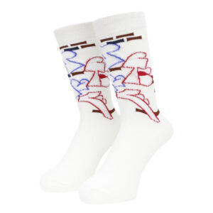WHIMSY / STANG SOCKS GOLDEN – WHITE