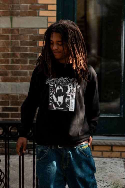 TIMESCAN / SEARCH & DESTROY CREWNECK - BLACK - 画像 (7)
