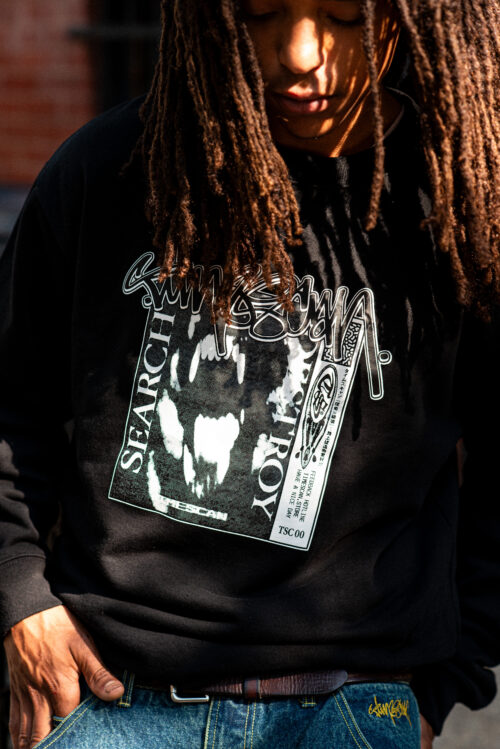 TIMESCAN / SEARCH & DESTROY CREWNECK - BLACK - 画像 (3)
