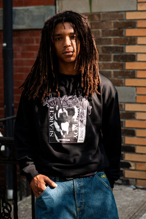 TIMESCAN / SEARCH & DESTROY CREWNECK - BLACK - 画像 (2)