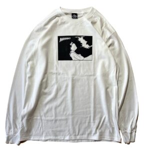 MANWHO / “おぼれる” L/S TEE – ホワイト